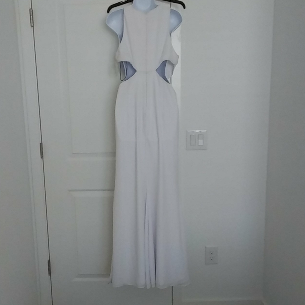 Fame and Partners White Evening Long Dress - Picture 2 of 4